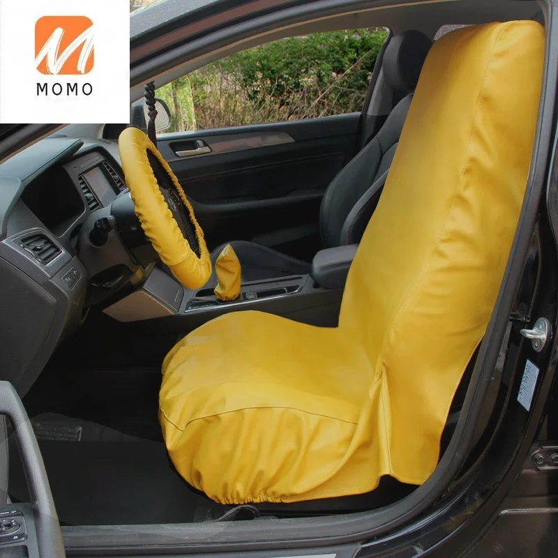 

Car Repair Protective Washed Leather Seat Cover Three-Piece Set Auto Repair Fender Protection Pad Car Maintenance Leather Seat