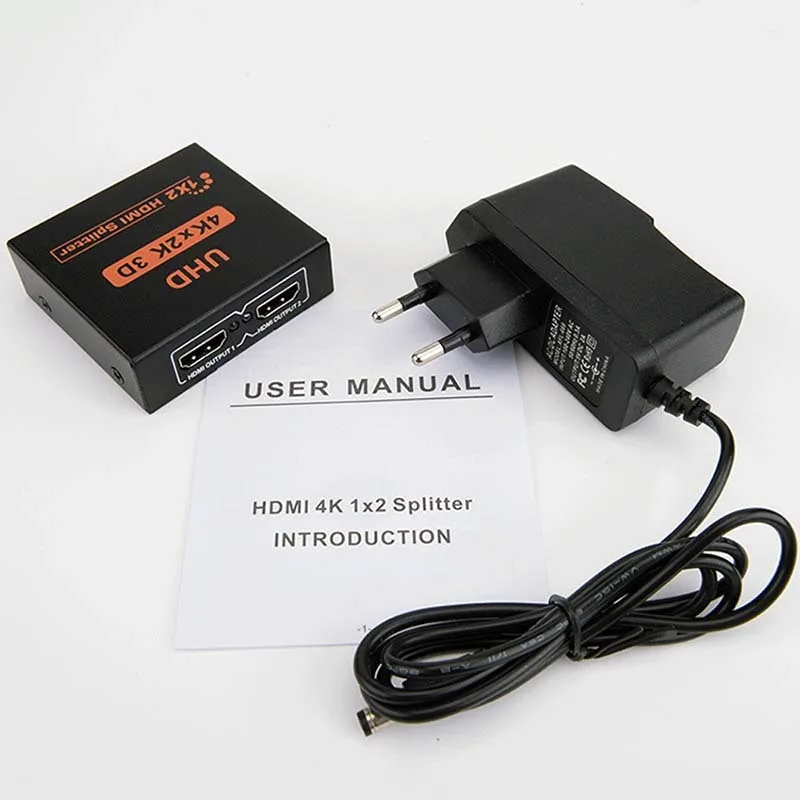 Ultra HD 4K 2 порта HDMI сплиттер 1X2 ретранслятор усилитель 3D 1080P концентратор 1 в из |