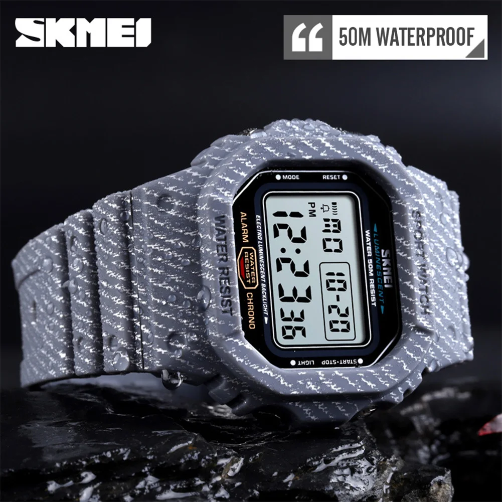 

SKMEI Outdoor Sport Watch Men Digital Watch 5Bar Waterproof Alarm Homme Clock Cowboy Fashion Watches Relogio Masculino Montre