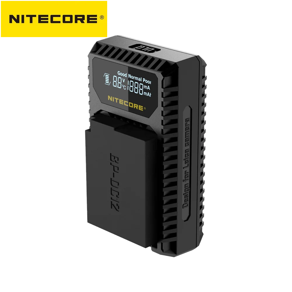 

Original Nitecore ULQ Camera Charger Digital USB Travel For Leica BP-DC12 Batteries Q (Typ 116) V-Lux (Type 114) V-Lux 4