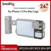 smallrig 17mm threaded lens backplate for iphone 13 pro cage smartphone iphone 13 pro max phone cage rig 3634