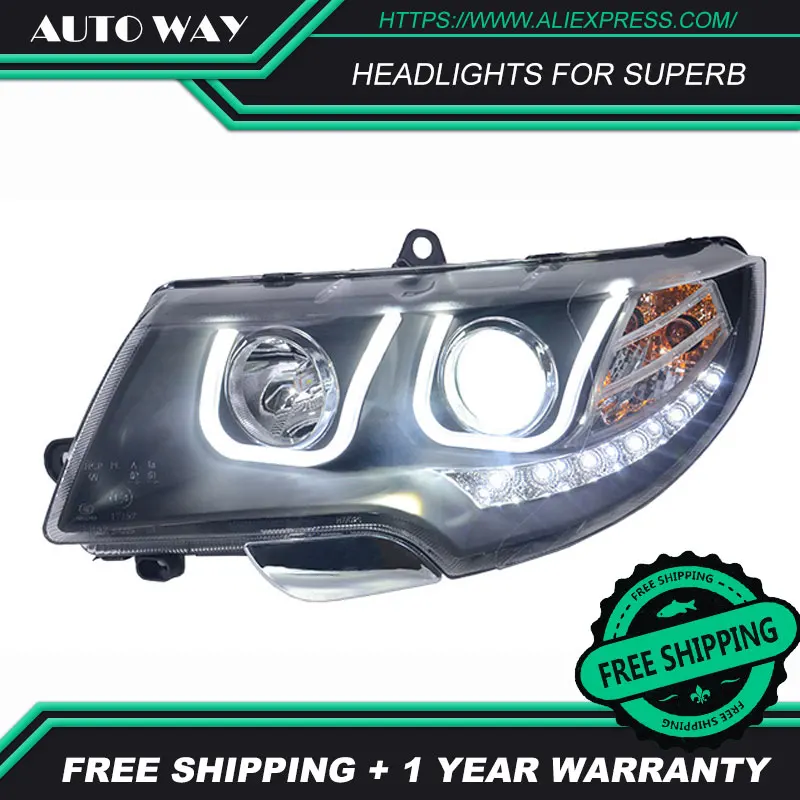 Автомобильный Стайлинг светодиодные лампы HID Rio Skoda превосходные фары чехол для