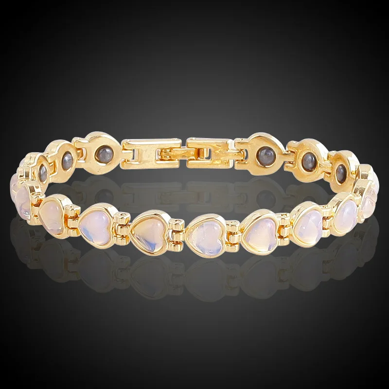 Новинка Модный классический женский браслет Matel с красочными опалами магнитный