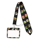 YL685 чужой шнурки Кредитная карта ID держатель значка кольца для ключей сумка студенческая Женская подходит для путешествий автобус Бизнес для карт из искусственной кожи брелок подарки