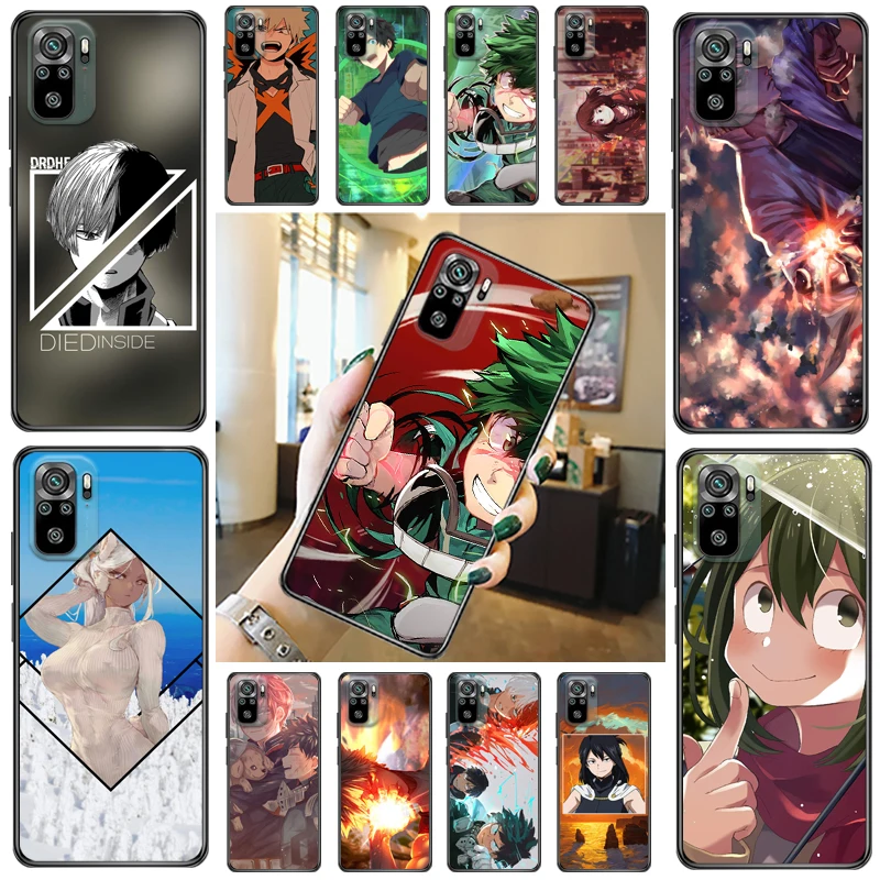 

My Hero Academia Bakugou Katsuki Tomura Boku Todoroki Shouto Dabi Shigaraki Phone Case For Xiaomi Redmi Note 10 Pro 10T Coque