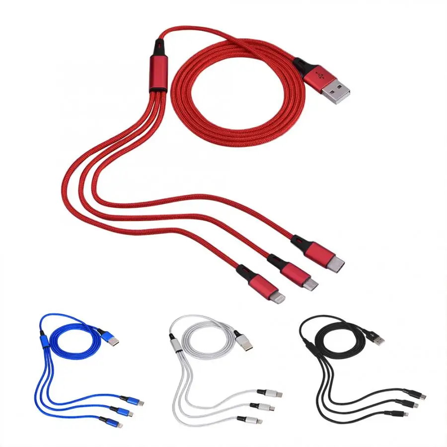 1 2 м телефонный кабель 3 в для быстрой зарядки передачи данных iPhone 11 8 Pin Micro USB или