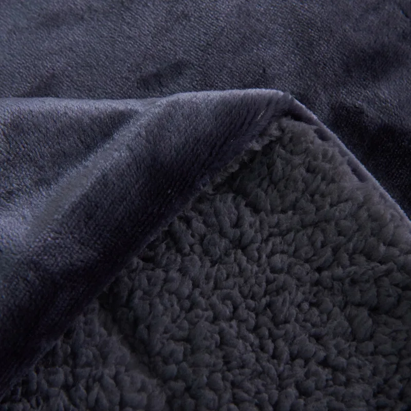 Зимнее плотное теплое двустороннее одеяло кашемировое офисное покрывало для ног