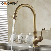 kitchen faucets antique color cozinha faucet brass swivel spout kitchen faucet single handle vessel sink mixer tap hj 6715f