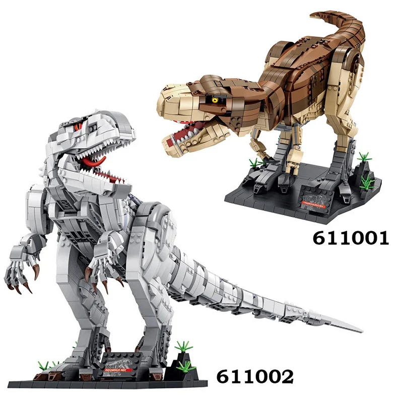 

Model Toys Dinosaur World The Indominus Rex Classic MOC Ideas Tyrannosaurus Building Blocks Bricks Educational DIY Birthday Gift