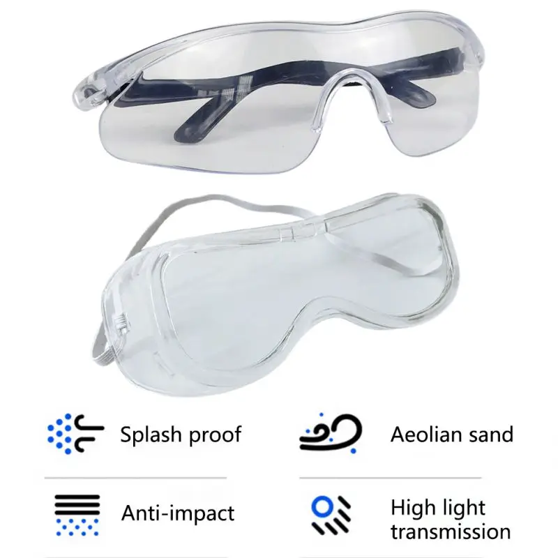 Защитные очки унисекс с защитой от капель пыли и тумана регулируемые для