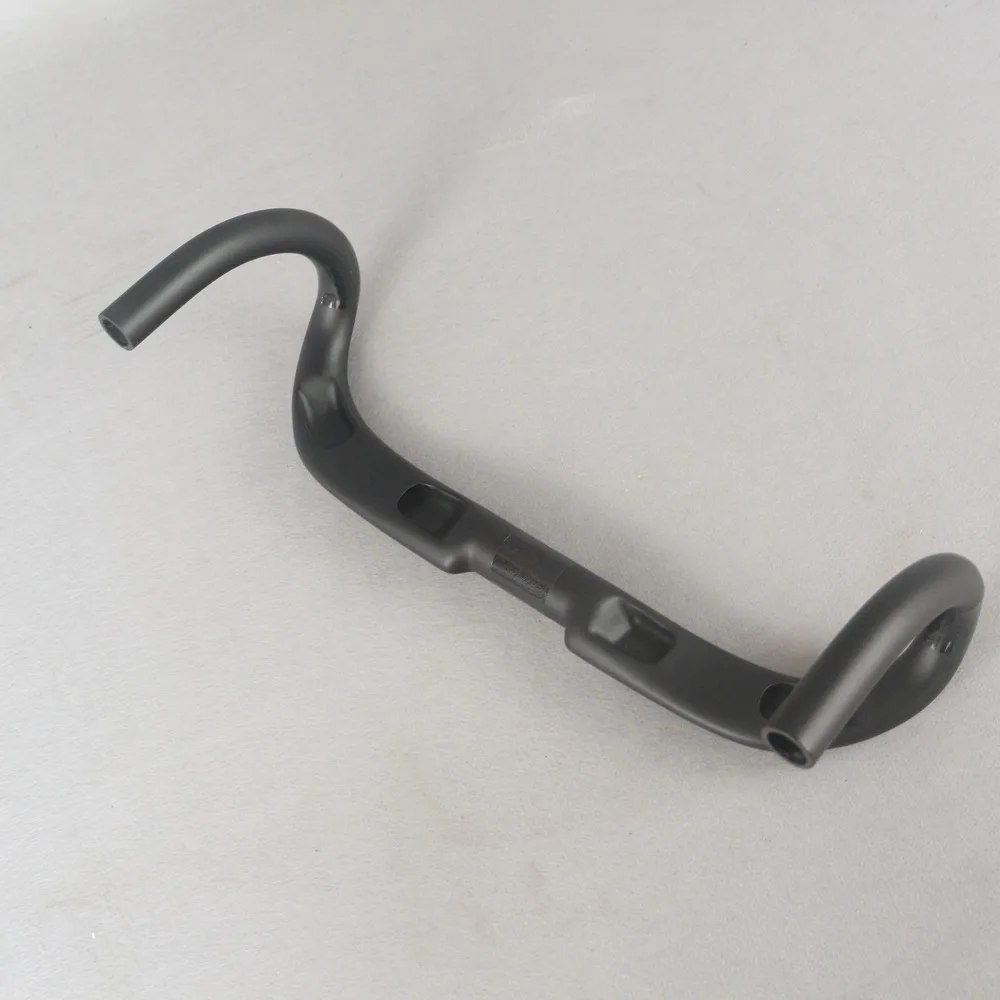 Руль из углеродного волокна для дорожного велосипеда черный матовый руль 400 мм с