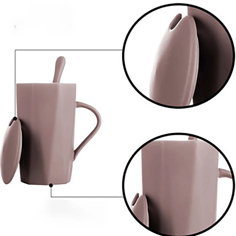 Скандинавские кофейные чашки Геометрическая керамика черные креативная чашка