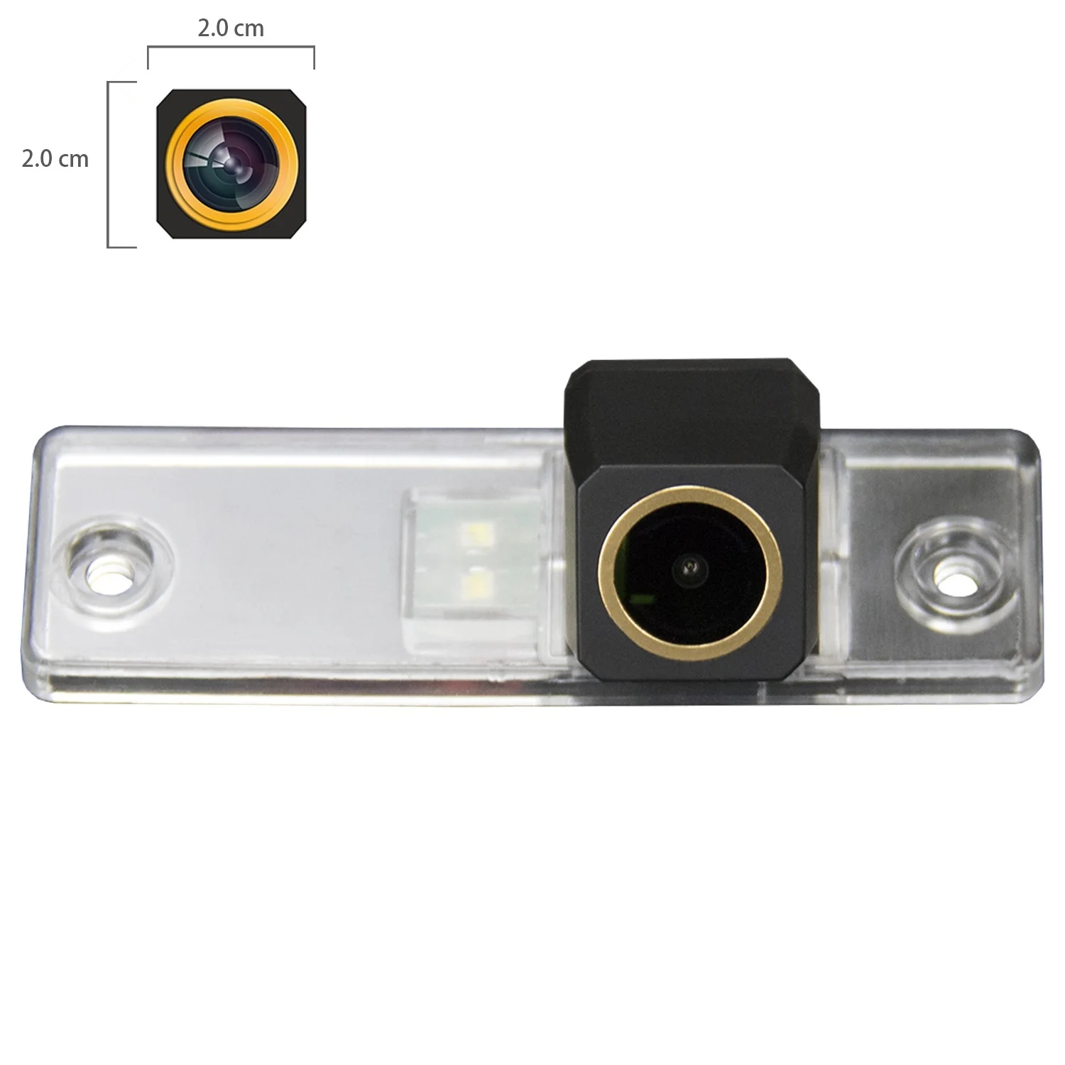 

Misayaee Golden HD Car Rear View Reverse Camera Plate Light for Toyota 4Runner SW4 Hilux Surf 2002~2010