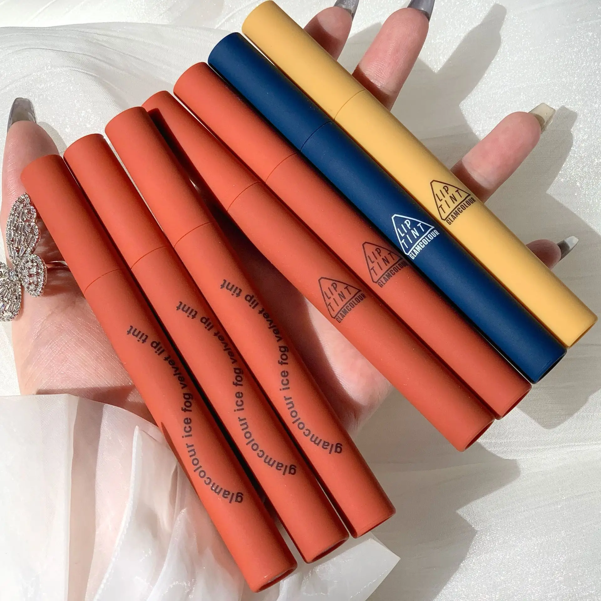 1 шт. бархатный матовый блеск для губ стойкий водонепроницаемый красный макияж