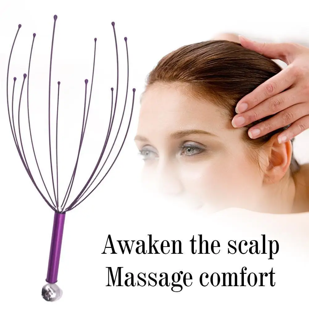 

Head Relax Massager Healing Neck Claw Massage Anti-stress Pain Relief Octopus Scalp Relax Spa Headache Stimulate Blood Circulate