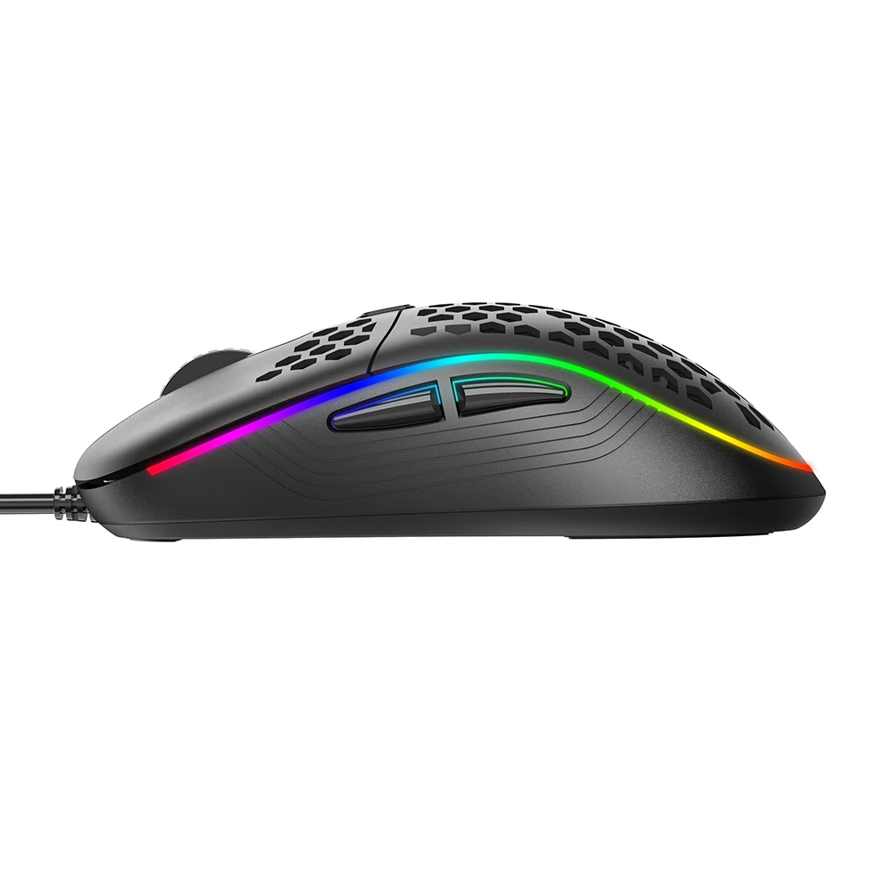 

M2 Hollow Out LED Light Adjustable DPI Desktop Laptop USB Wired Gaming Mouse
