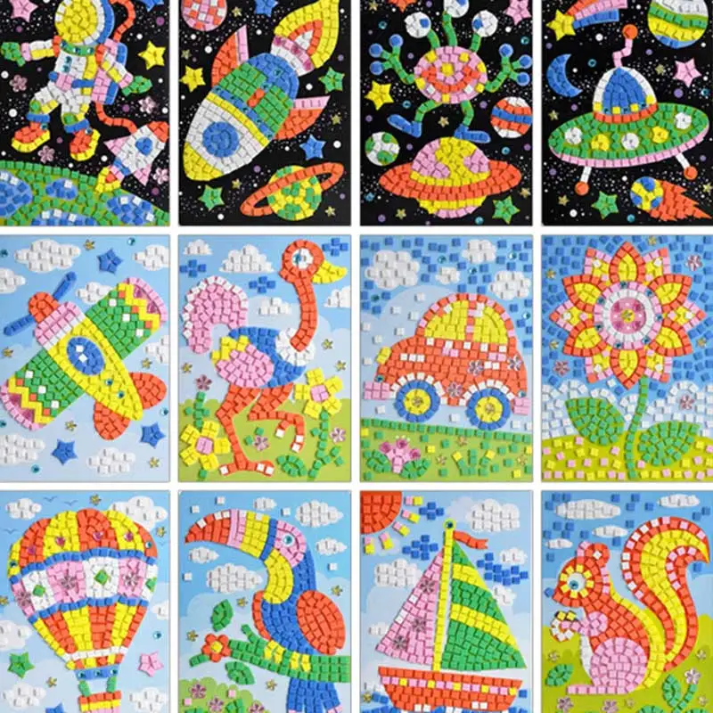 3D Детский обучающий пазл-Мозаика из ЭВА своими руками искусство мультфильм