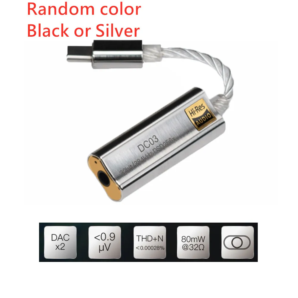Адаптер для усилителя наушников iBasso DC03 переходник с Type C на 3 5 мм USB DAC Android ПК ipad Hi Fi