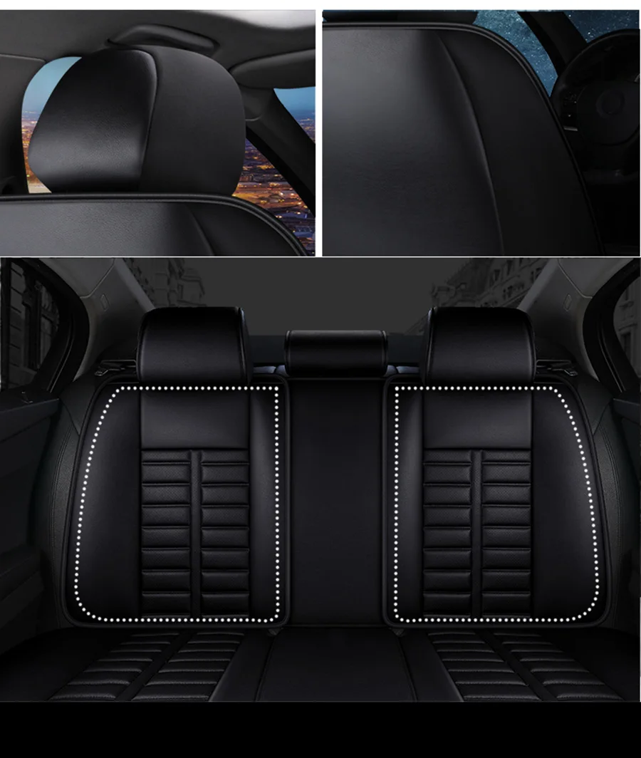 Новые кожаные чехлы для сидений автомобиля kia Rio 3 4 Sorento 2005 2007 2011 2013 soul spectra styling