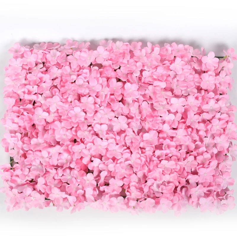 pink 40x60 см Цветочная настенная панель шелковые искусственные цветы розы свадебные цветочные украшения цветок стены для свадебного фона украшения - Цвет: pink