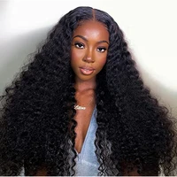 aimeya long remy hair with baby hair deep wave human hair wig for black women 13x4 13x6 hd lace frontal wig pelucas de mujer