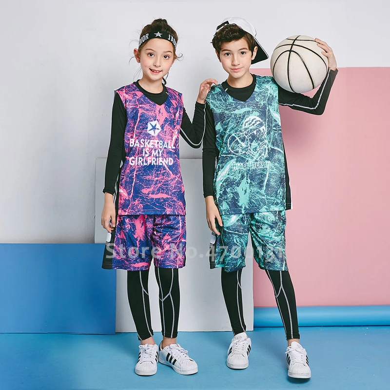 Детские тренировочные баскетбольные майки колледжа мужские и женские