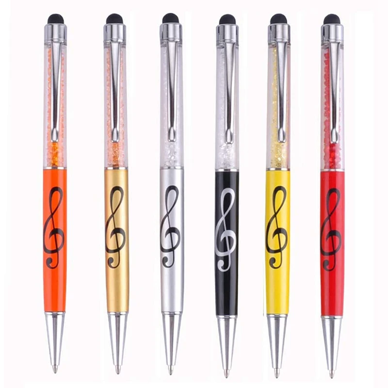

Stylus Pen Crystal Capacitive Ballpoint Pen Diamond Retractable Music Note Pens for All Touch-Screen Device