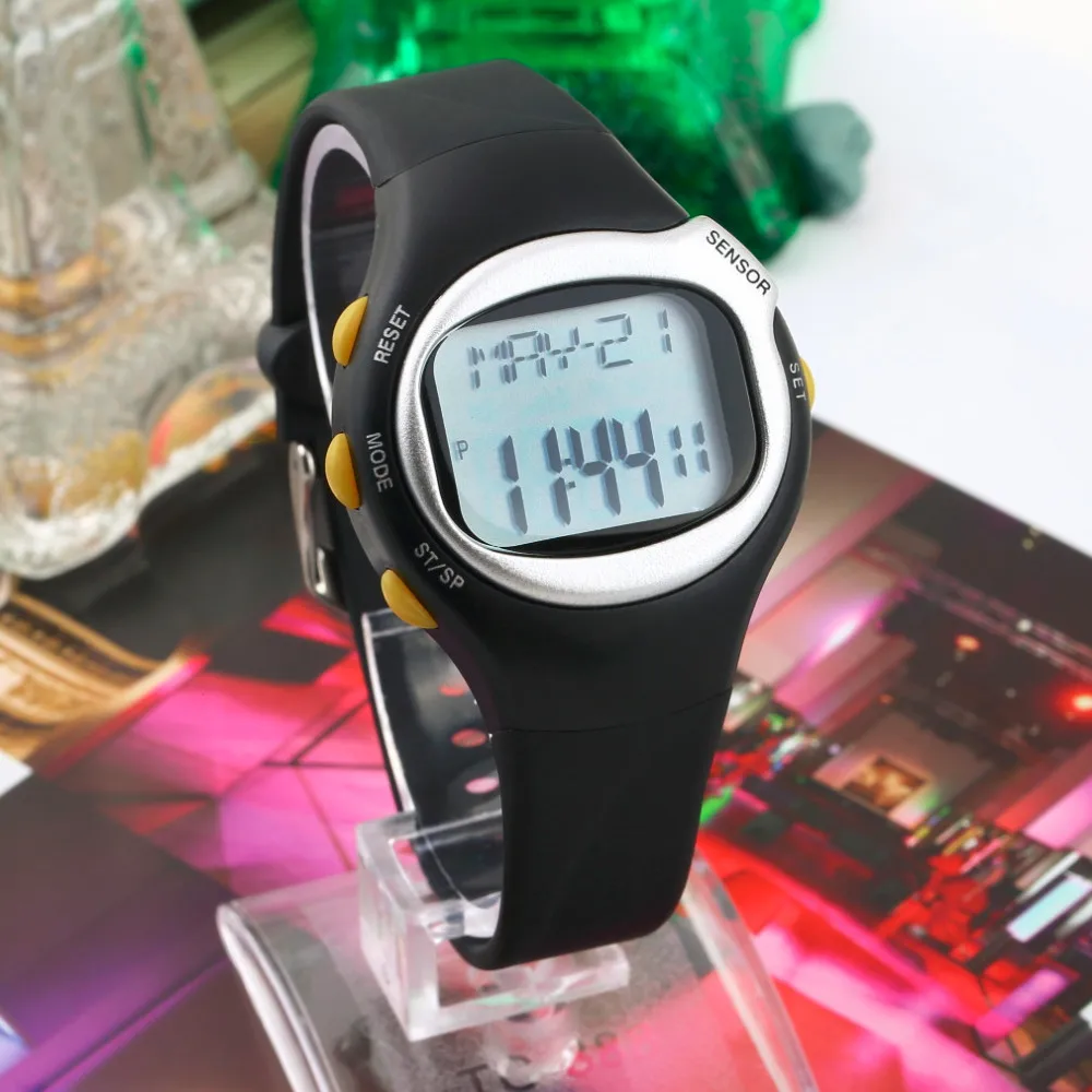 Pulse Heart Rate Monitor Wrist Watch Calories Counter Sports Fitness Exercise