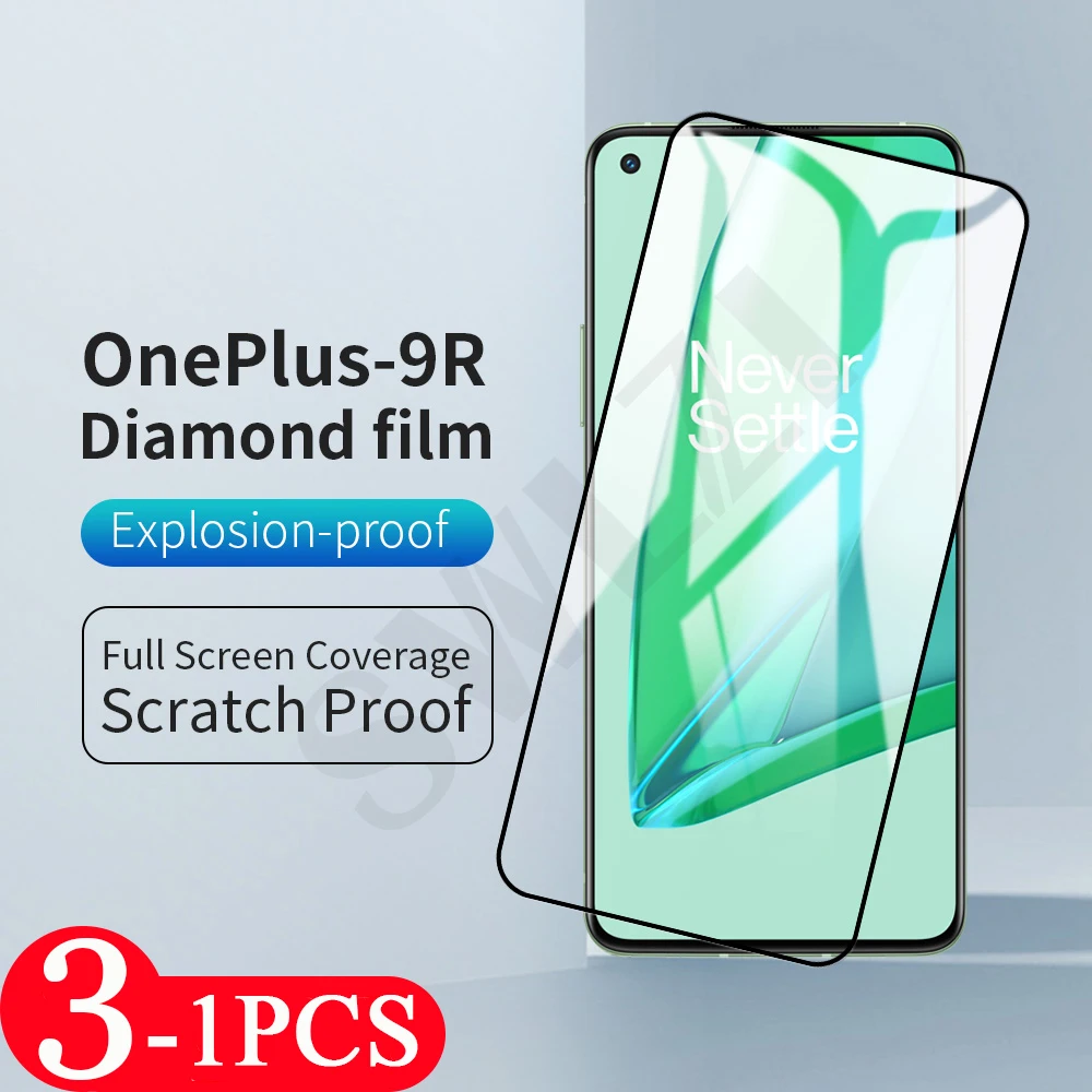 

3/2/1Pcs cover tempered glass for oneplus Nord 7 7T 8 8T plus 9 pro 9R 9E N10 N100 6 6T screen protector phone protective film