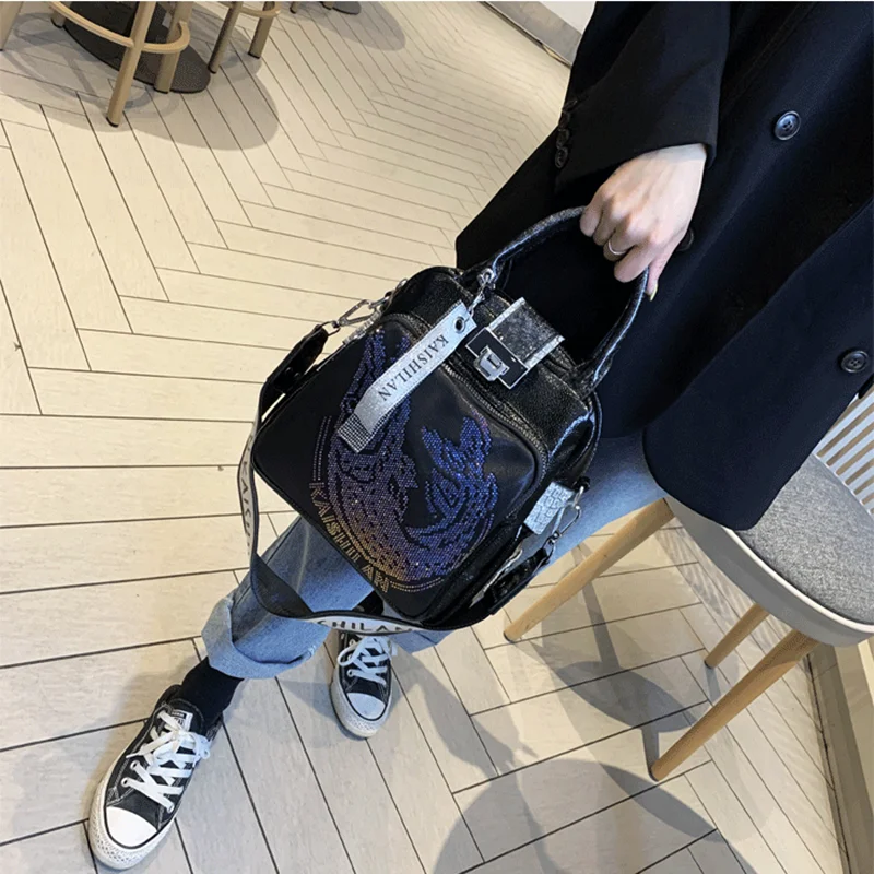 

Fashion Three-use Women's Bag 2020 Spring Summer New Diamond Drill Large Capacity Antitheft Bag Tide Bolsa Feminina Bolso Mujer