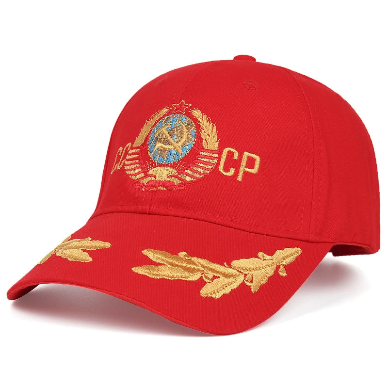 

XuanFeng Fashion CCCP Baseball Cap Men's Women's Casual Hat Russian Logo Embroidered Snapback Cap High Quality Sun Hat