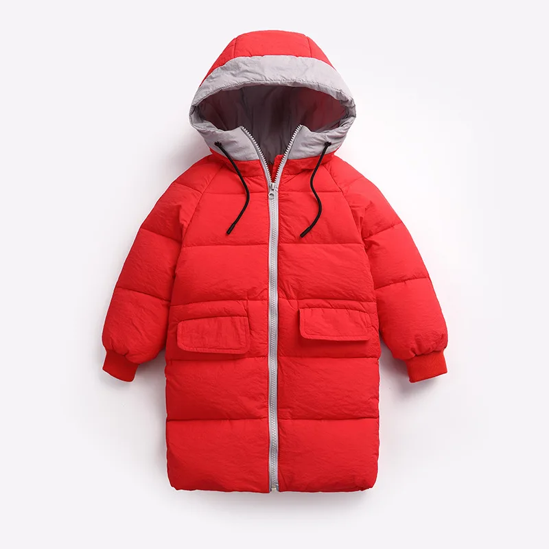 2019 г. Зимние куртки пуховики на утином пуху для мальчиков и девочек детские