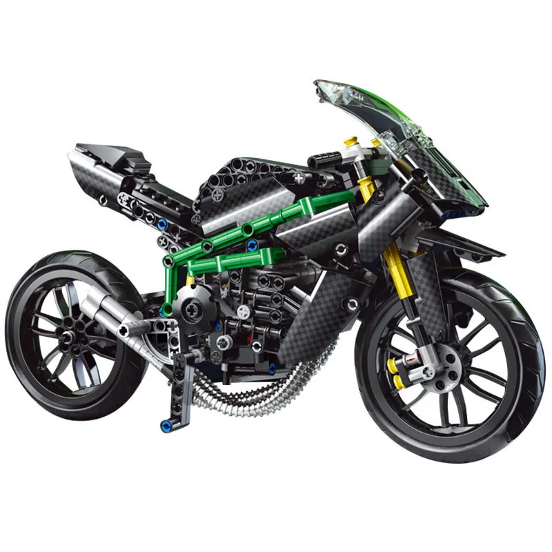 

639pcs Titanium fiber Motorcycle Building Blocks Diy Toys Bricks for Adult Children's Gift Toy Racing Car Motorbike Blocks