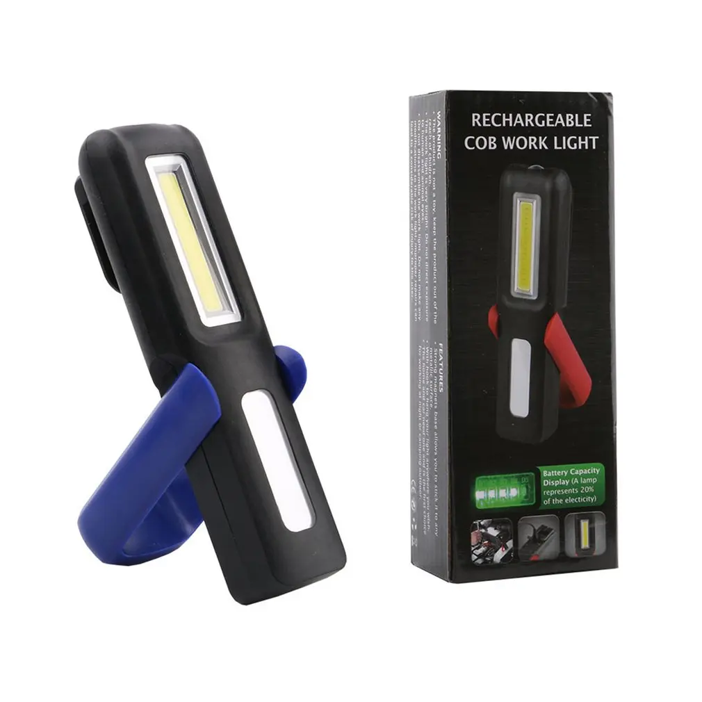 

Handheld USB Charging XPE COB LED Work Light Magnetic Anti-skid LED Repairing Emergency Flashlight Work Lamp