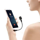 Универсальный аудиоразъем 3,5 мм, мини-микрофон на гусиной шеелацкане, петличный микрофон, для смартфонов, ноутбуков, Ipad, выступлений, лекций