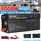 DC 1224V to AC 110220V инвертор макс. 5000W портативный автомобильный силовой USB Инвертор зарядное устройство конвертер адаптер модифицированный синусоидальный сигнал