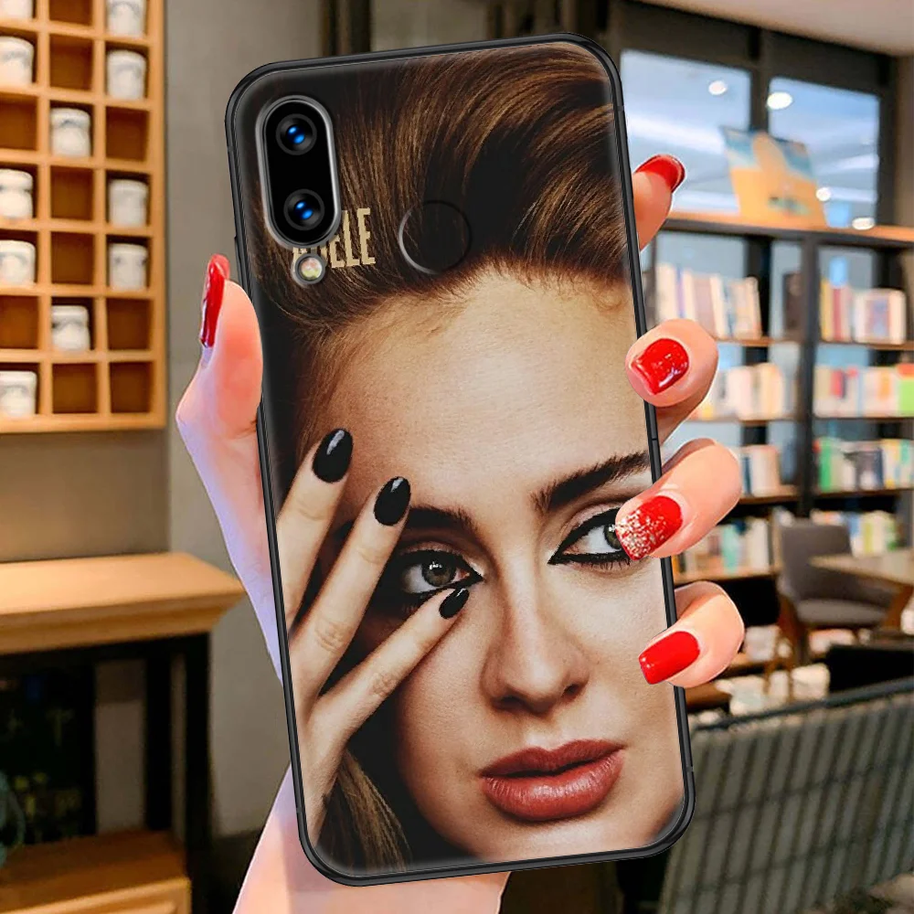 Чехол Adele Easy On Me для телефона Huawei Honor 6 7 8 9 10 10i 20 A C X Lite Pro Play черный мягкий чехол