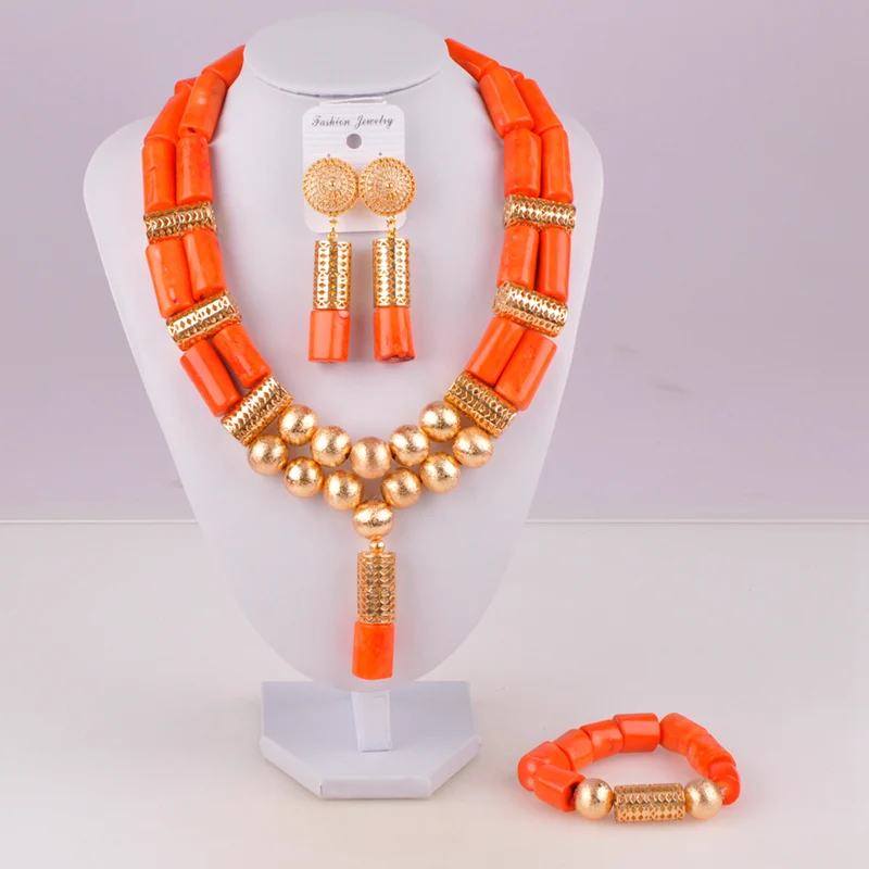 Нигерийские коралловые бусы ювелирный набор свадебные ювелирные наборы
