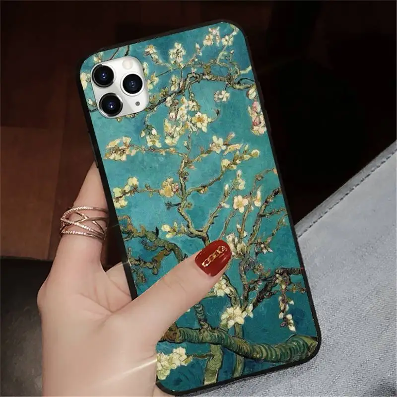 

Van Gogh Skull Tardis Phone Case for iPhone 11 12 pro XS MAX 8 7 6 6S Plus X 5S SE 2020 XR