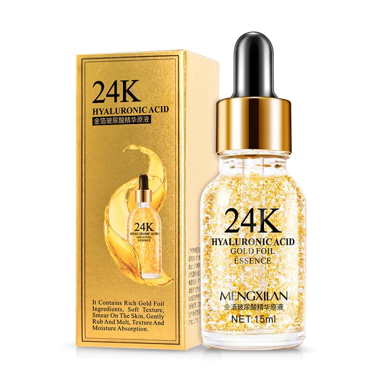 gold 24K Золотая сывороточная Гиалуроновая кислота сыворотка анти старение увлажняющий отбеливающий Лифт укрепляющий уход за кожей против морщин жидкость - Вес нетто: gold