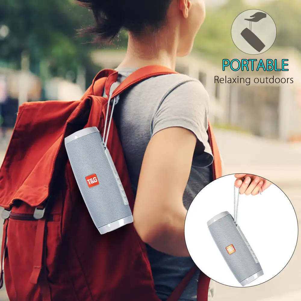 Портативные светодиодные Bluetooth колонки TG157 Беспроводные водонепроницаемые мини