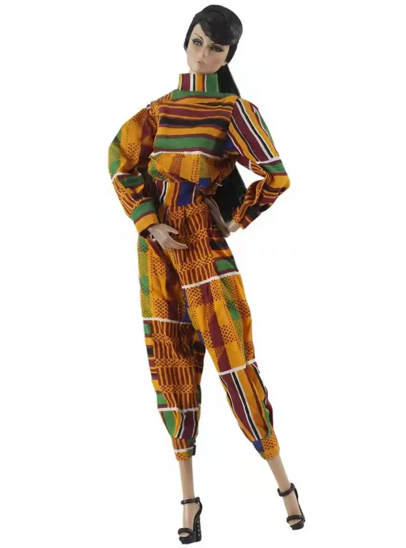 

1/6 BJD Clothes Fashion Long Sleeve Shirt Top Pants For Barbie Doll Clothes Set Outfits 30cm Dolls Accessories Kids DIY Toy Gift