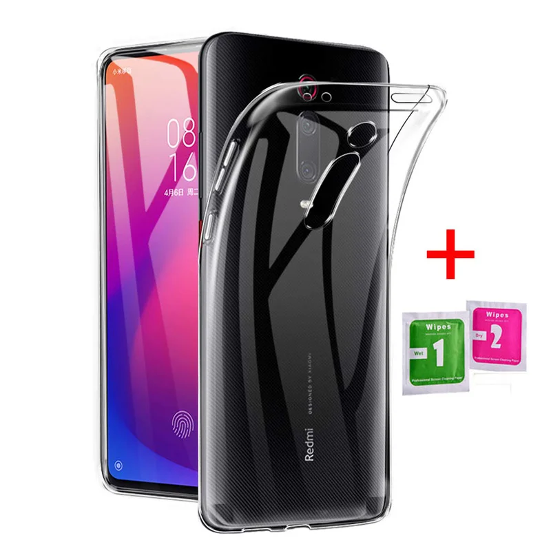 Прозрачный чехол для Xiaomi Mi 9T CC9e A3 A2 6X Lite Redmi Note 8T 7A 6A K20 Pro мягкий прозрачный из ТПУ на