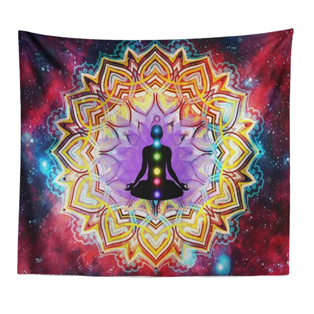 Гобелен настенный полиэстер Индийский Мандала узор одеяло домашнее украшение