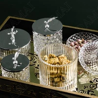 light luxury glass organizer jar spice storage bottle candy container dried fruit bottles snack tank decorative ornaments