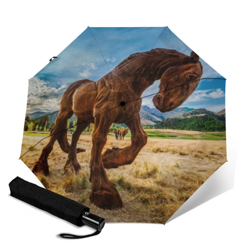 Роскошный зонт для путешествий с автоматическим открыванием и закрытием 3