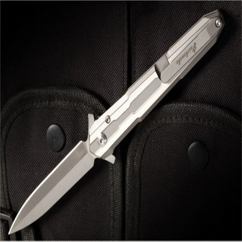 Новый стиль-No Double Holy Sword быстро открывающийся складной нож M390 острые лезвия ручка