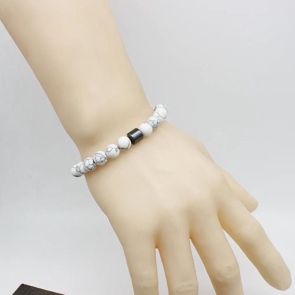 Новый Модный популярный браслет из натурального камня тигровый глаз для мужчин и