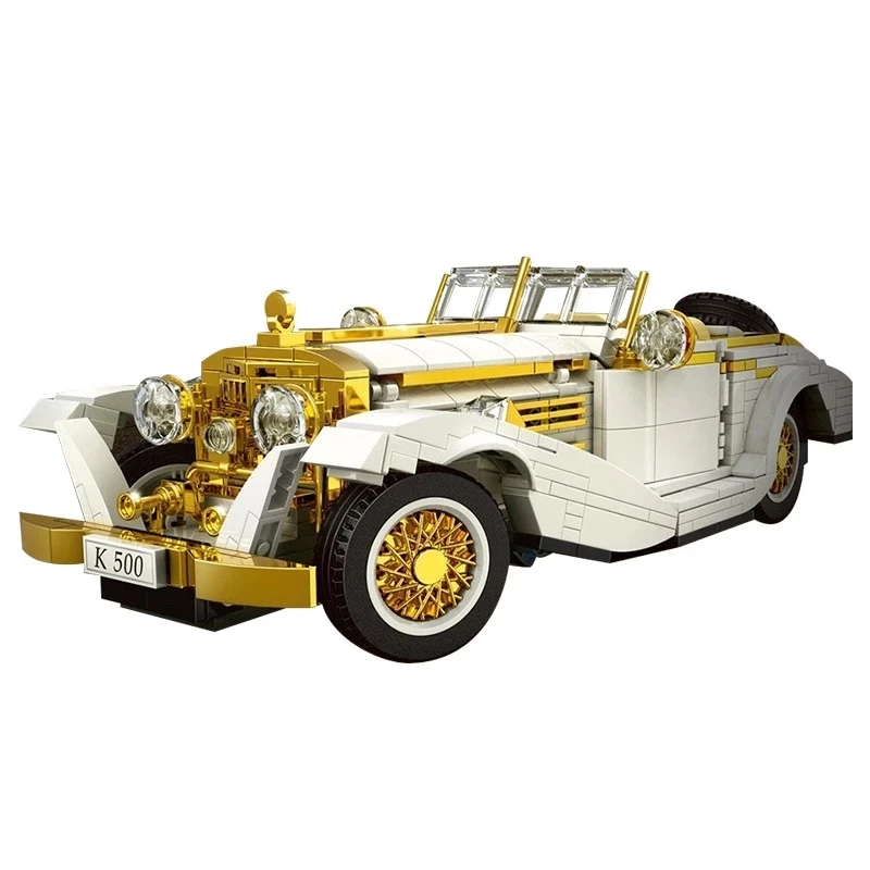 

MOULD KING 10003 The MOC K500 Vintage Car Building Blocks Assembly Bricks Car Model Kids DIY Toys Christmas Gifts