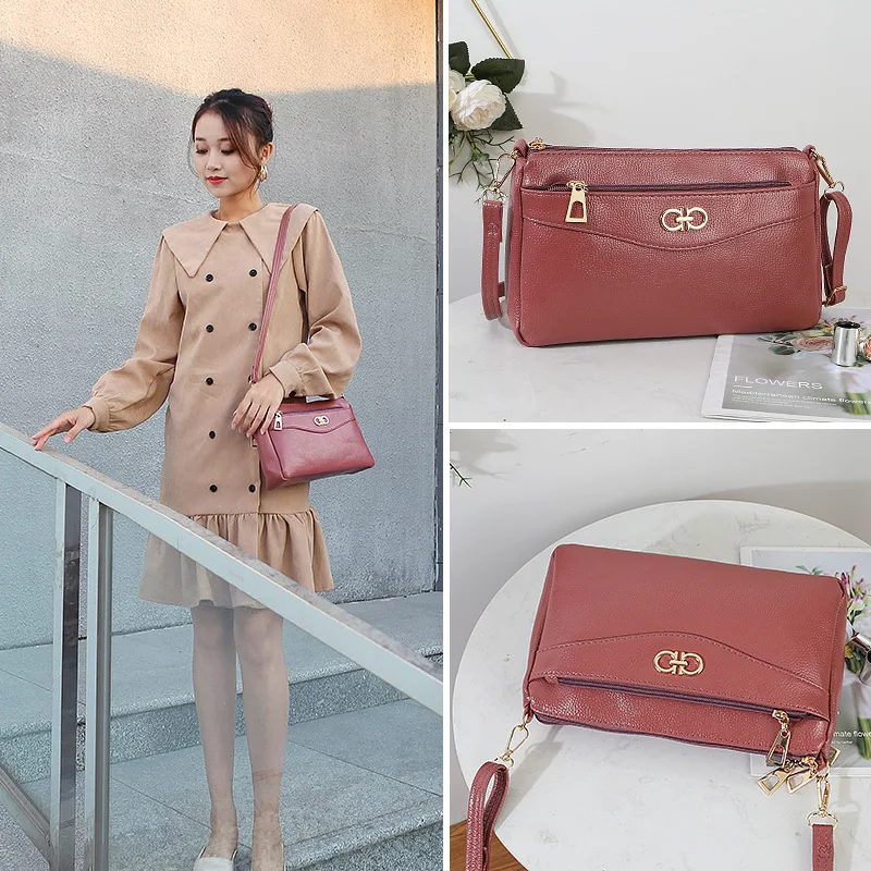 Женская сумка через плечо из ПУ кожи на молнии | Багаж и сумки